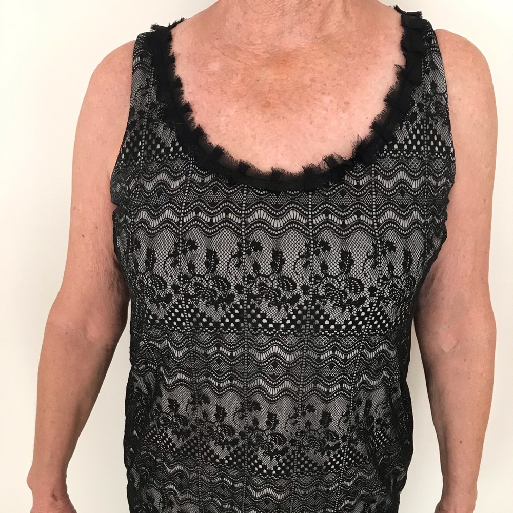 Cabi Black Lace Blouse